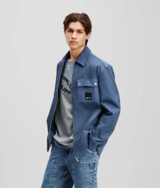 OVERSHIRT Z KOMBINOVANÝCH MATERIÁLŮ