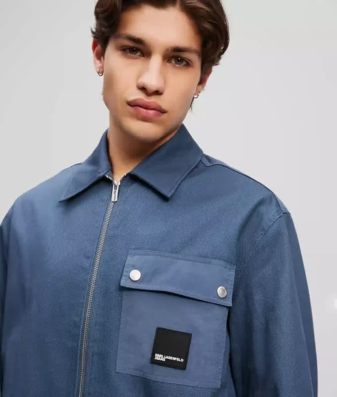 OVERSHIRT Z KOMBINOVANÝCH MATERIÁLŮ OVERSHIRT Z KOMBINOVANÝCH MATERIÁLŮ