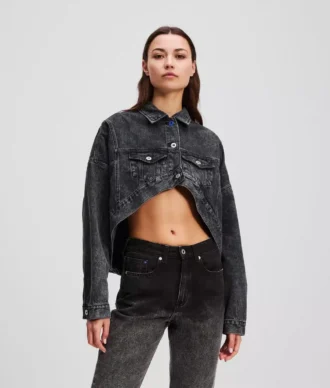 OVERSIZED CROPPED DENIM JACKET