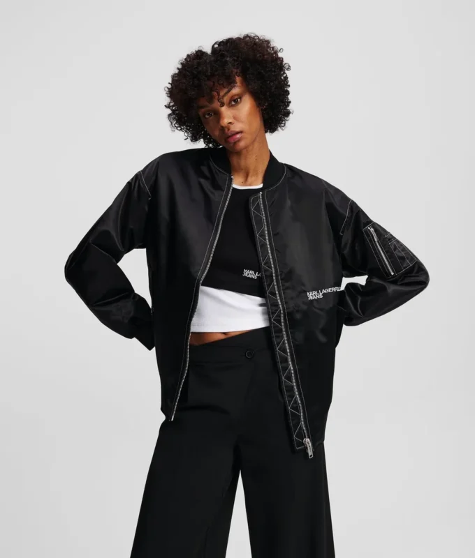 OVERSIZED SATENOVÁ BOMBER OVERSIZED SATENOVÁ BOMBER