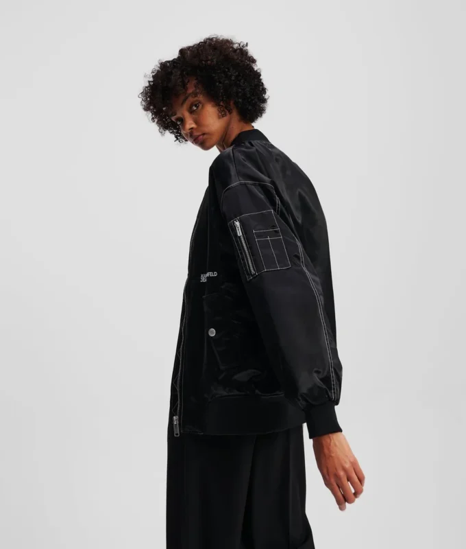 OVERSIZED SATENOVÁ BOMBER OVERSIZED SATENOVÁ BOMBER