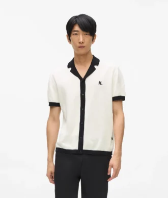 Pletené polo tričko s monogramem