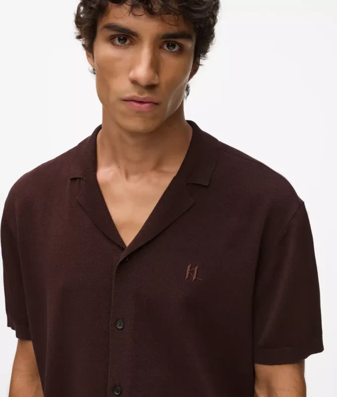 Pletené polo tričko s monogramem
