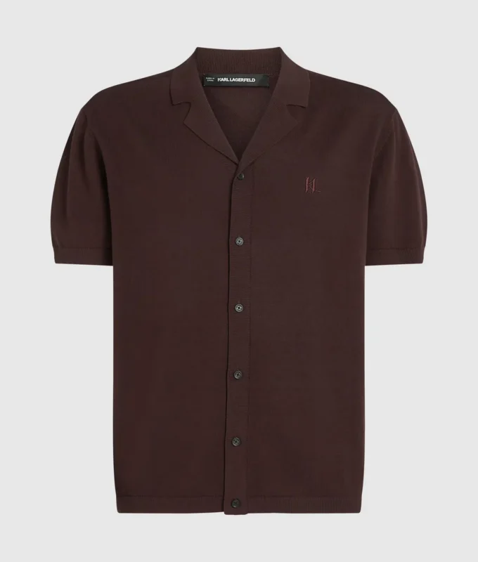 Pletené polo tričko s monogramem