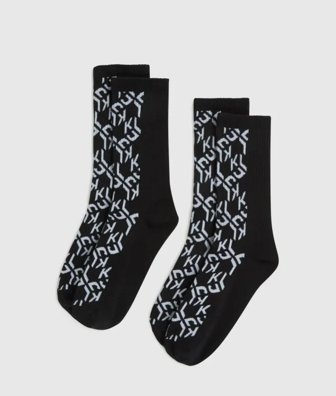 Ponožky s monogramem – 2 páry Ponožky s monogramem – 2 páry