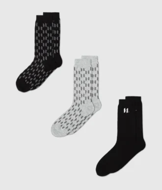 Ponožky s monogramem – 3 páry