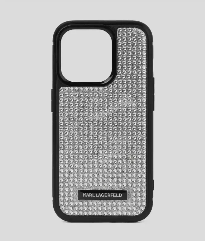 POUZDRO NA IPHONE 16 PRO S LOGEM Z KAMÍNKŮ