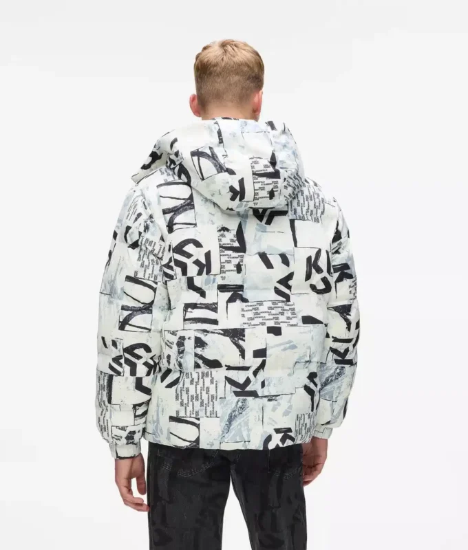 Pufferová bunda s celoplošným monogramem Pufferová bunda s celoplošným monogramem