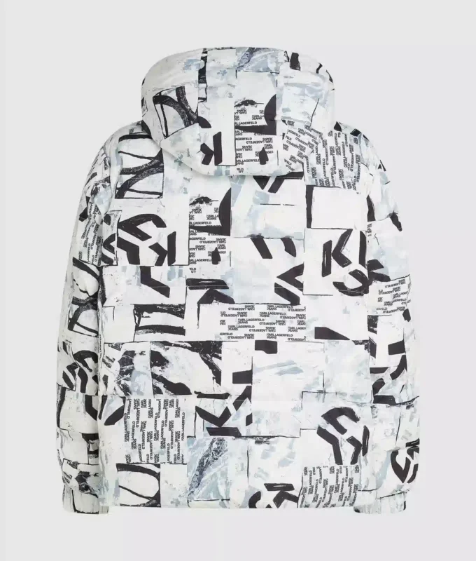 Pufferová bunda s celoplošným monogramem Pufferová bunda s celoplošným monogramem