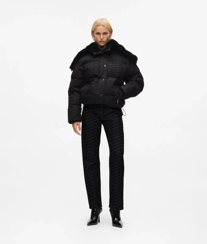 Pufferová bunda s celoplošným potiskem Pufferová bunda s celoplošným potiskem