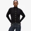 Rib-knit cardigan