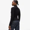 Rib-knit cardigan