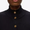 Rib-knit cardigan