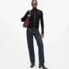 Rib-knit cardigan