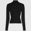 Rib-knit cardigan