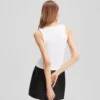 RIBBED V-NECK TANK TOP