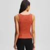 RIBBED V-NECK TANK TOP