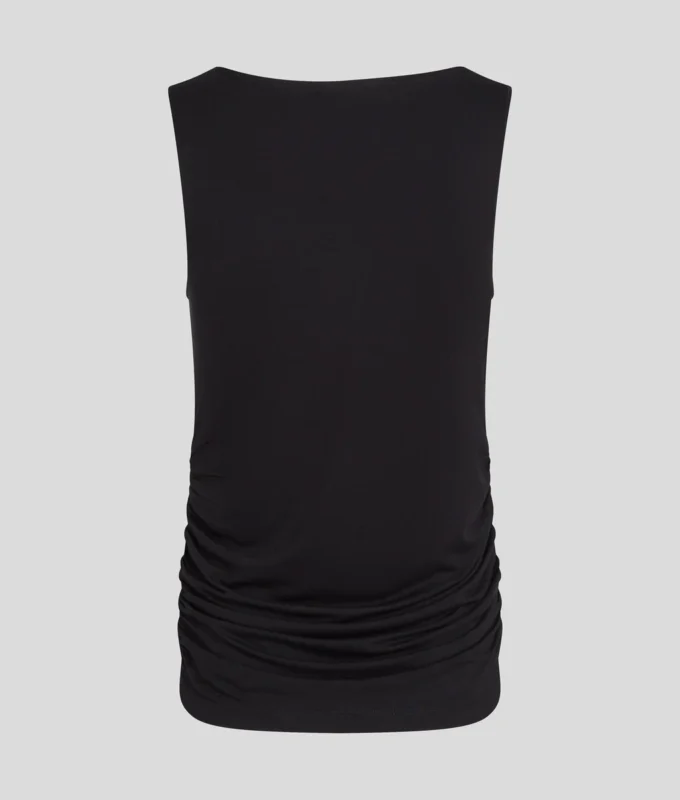 SIGNATURE BOAT NECK RUCHED TOP SIGNATURE BOAT NECK RUCHED TOP