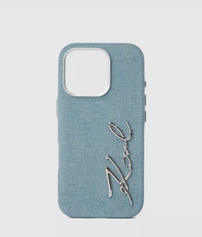 Signature denimové pouzdro pro iPhone 16 Pro