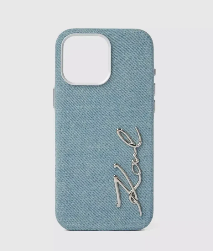 Signature denimové pouzdro pro iPhone 16 Pro Max
