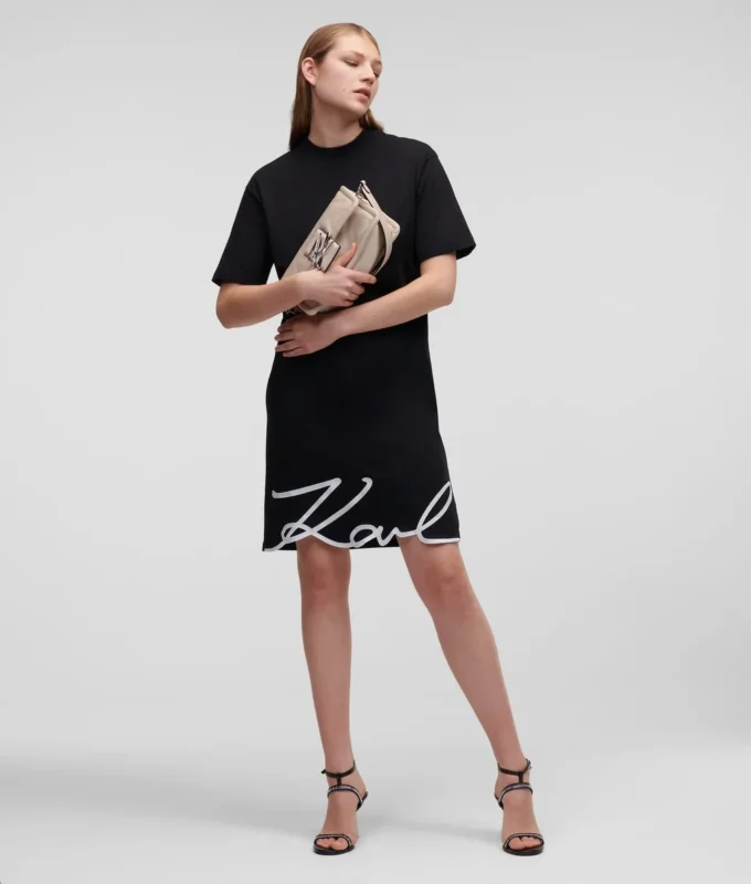 SIGNATURE HEM T-SHIRT DRESS SIGNATURE HEM T-SHIRT DRESS