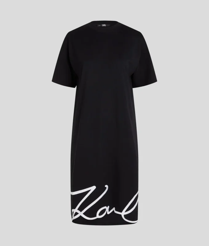 SIGNATURE HEM T-SHIRT DRESS SIGNATURE HEM T-SHIRT DRESS