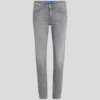 SLIM JEANS S STŘEDNÍM PASEM A ROZSTŘÍHNUTÝM LEMEM SLIM JEANS S STŘEDNÍM PASEM A ROZSTŘÍHNUTÝM LEMEM