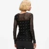 Síťovaný top Rhinestone Autograph Síťovaný top Rhinestone Autograph