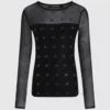 Síťovaný top Rhinestone Autograph Síťovaný top Rhinestone Autograph