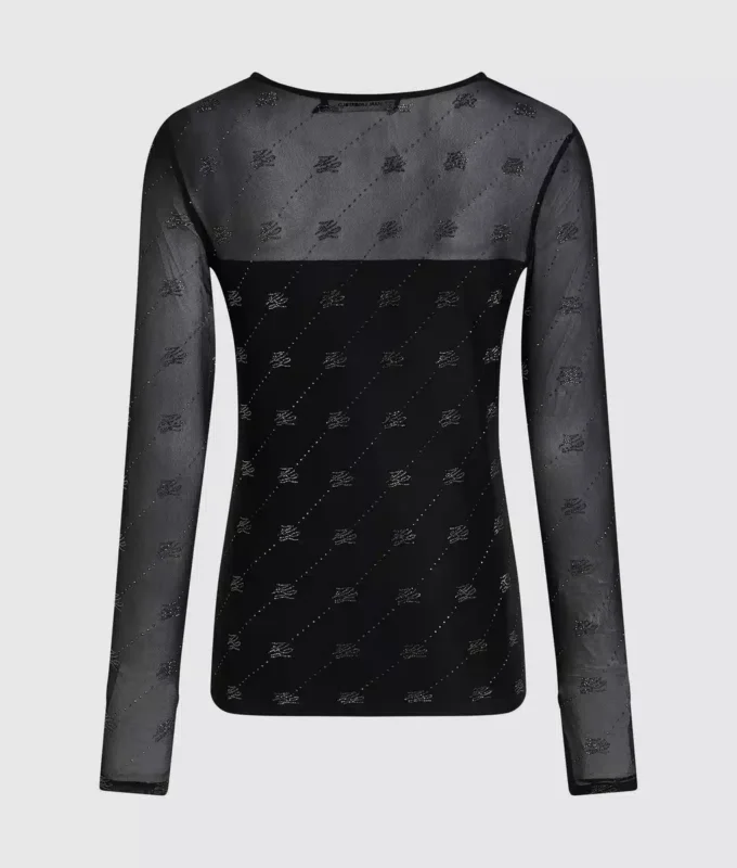 Síťovaný top Rhinestone Autograph Síťovaný top Rhinestone Autograph