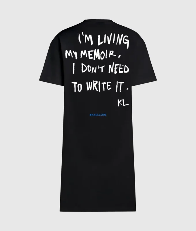 T-shirtové šaty s citátem Karla T-shirtové šaty s citátem Karla