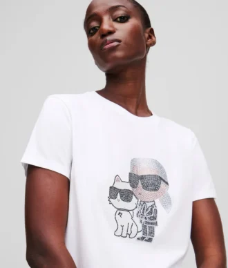 TRIČKO IKON KARL & CHOUPETTE RHINESTONE