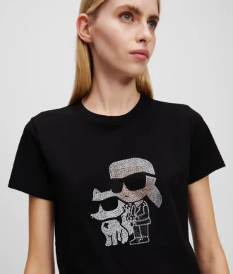TRIČKO IKON KARL & CHOUPETTE RHINESTONE