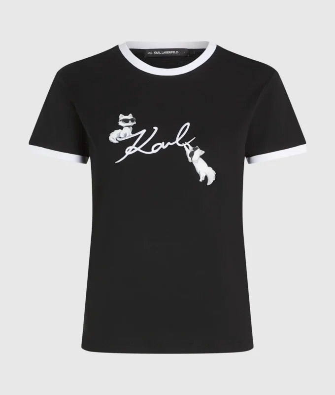 Tričko Ikon Signature Choupette Tričko Ikon Signature Choupette