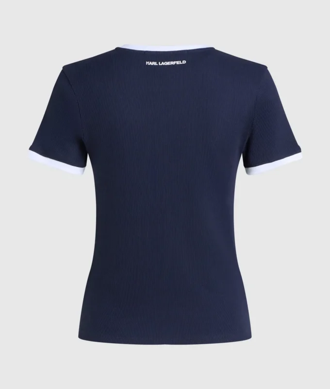 Tričko Ikon slim fit rib Tričko Ikon slim fit rib