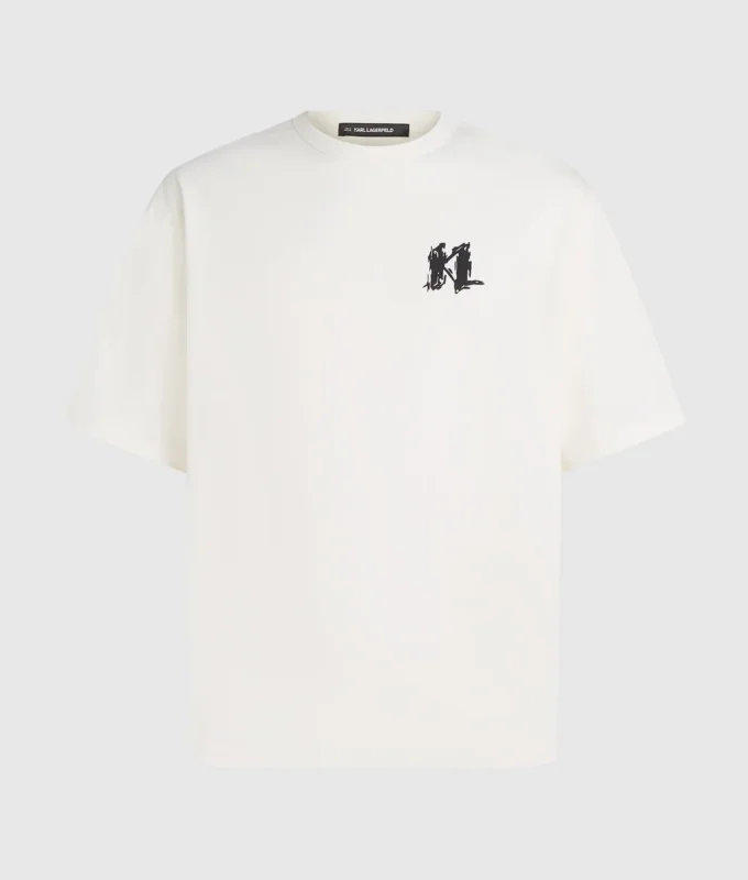 Tričko s grafickým monogramem