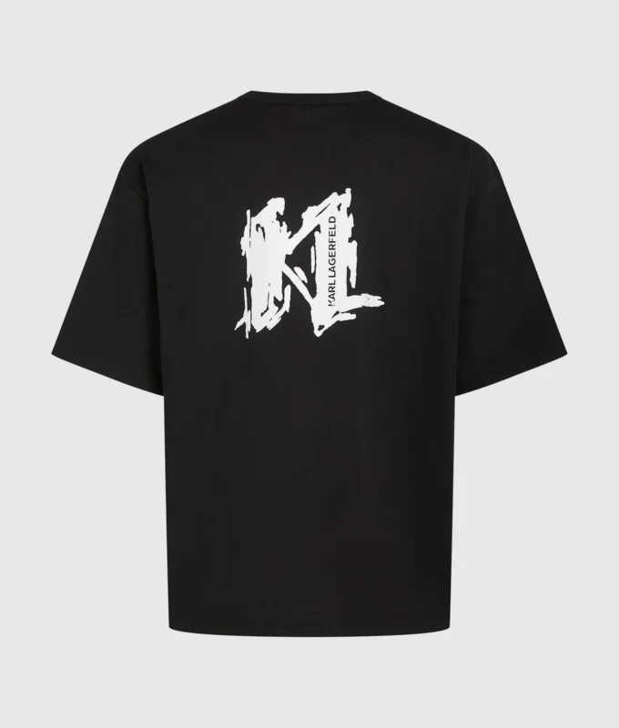Tričko s grafickým monogramem