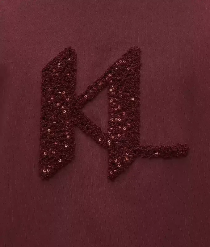 Tričko s monogramem a flitry Tričko s monogramem a flitry