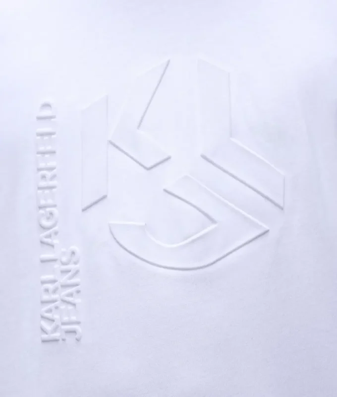 Tričko s reliéfním monogramem