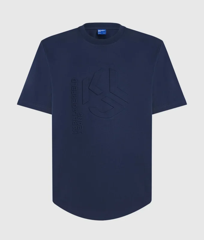 Tričko s reliéfním monogramem