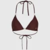 Trojúhelníkové bikiny s vroubkovaným lemem