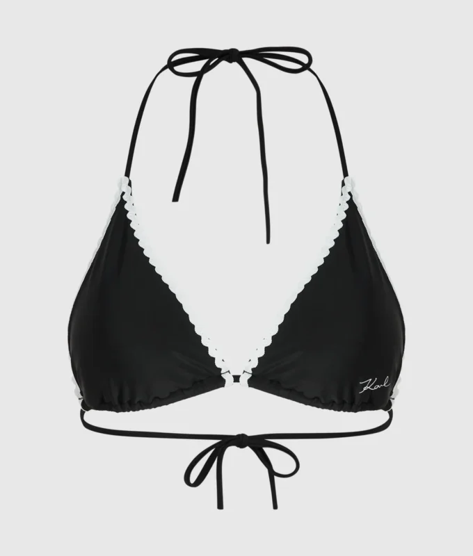 Trojúhelníkové bikiny s vroubkovaným lemem Trojúhelníkové bikiny s vroubkovaným lemem