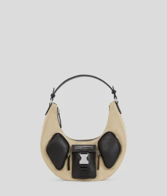 UTILITY CANVAS MOON SHOULDER BAG