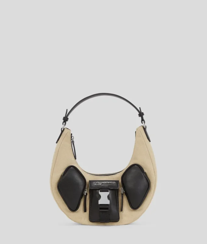 UTILITY CANVAS MOON SHOULDER BAG UTILITY CANVAS MOON SHOULDER BAG