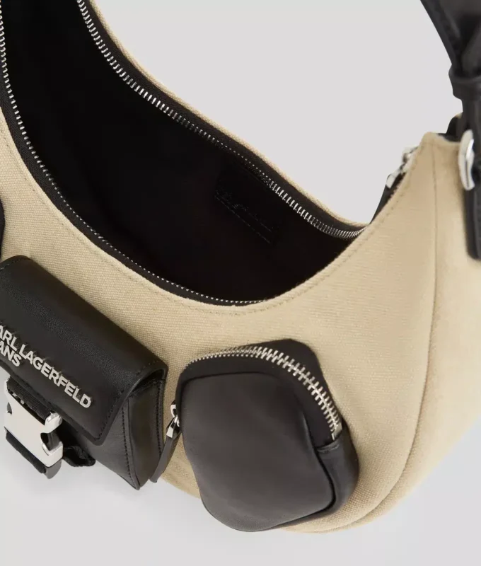 UTILITY CANVAS MOON SHOULDER BAG UTILITY CANVAS MOON SHOULDER BAG