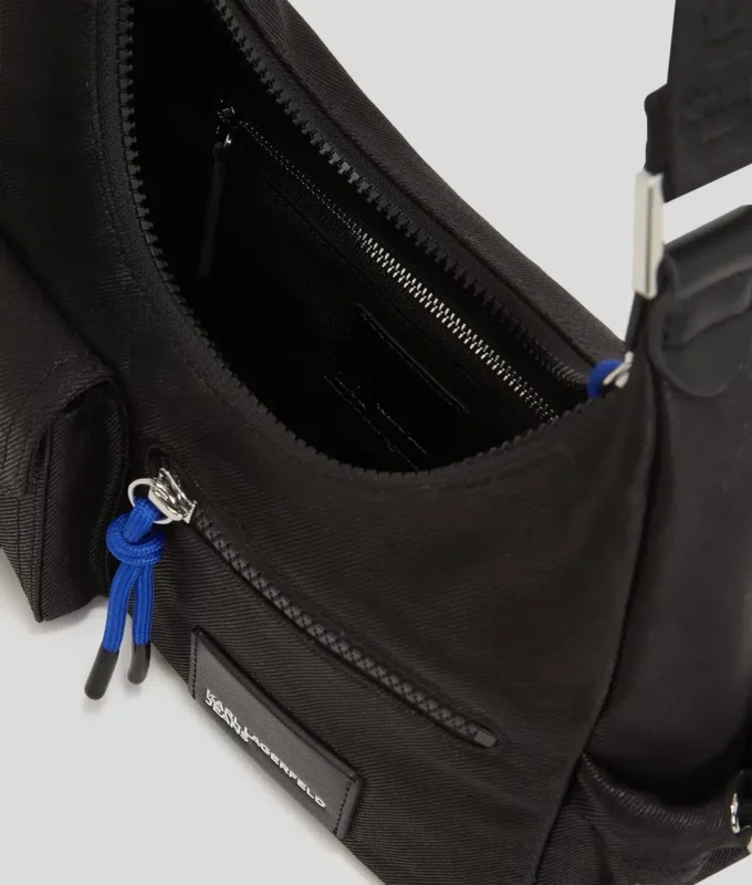 UTILITY COATED DENIM SHOULDER BAG UTILITY COATED DENIM SHOULDER BAG