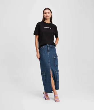 UTILITY DENIM MAXI SKIRT UTILITY DENIM MAXI SKIRT