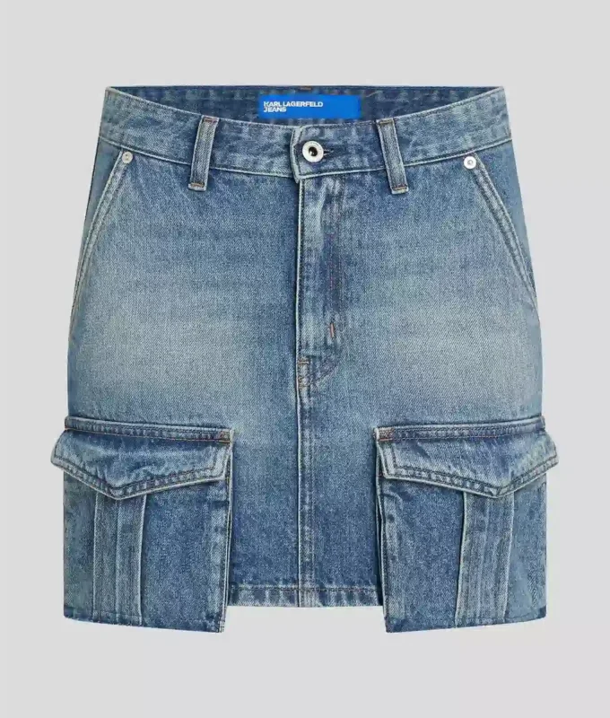 UTILITY DENIM MINI SKIRT UTILITY DENIM MINI SKIRT
